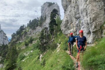 cordée sur la traversée des Dents de Lanfon